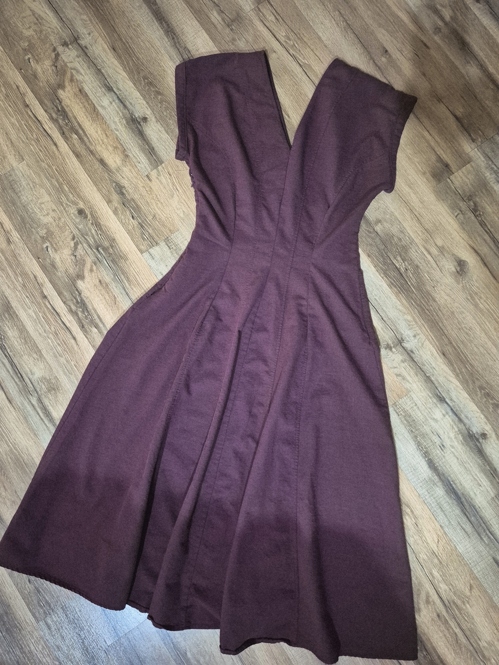 Universal Thread Strapless Plum Fit-and-Flare Dress NWOT!